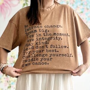 Canoe x Lake Graphic Tee – “Paddle Your Own Canoe” – Inspirational Quote Shirt